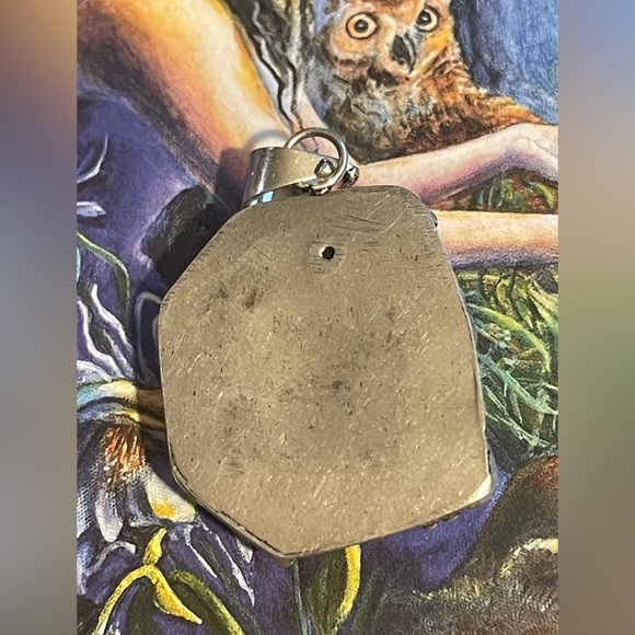 Druzy necklace 925 sterling silver plated, gemstone artisan - Picture 6 of 6